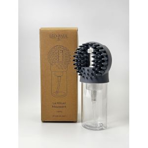 Jgd-Leo-Paul Le Rituel Moussant Brosse De Bain Pour Chien Avec R&eacute;servoir Int&eacute;gr&eacute; Effet Moussant Intensif Nettoyage Doux Pour Poils Courts/Longs Accessoire De Toilettage En Silicone (Onyx) - Neuf