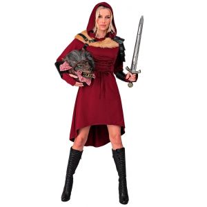 Robe Gothique Médiévale Rouge Femme - Taille: S - Neuf