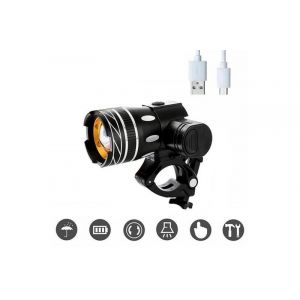 Phare Avant Led T6 Rechargeable Pour Vtt Avec Câble Usb - Neuf