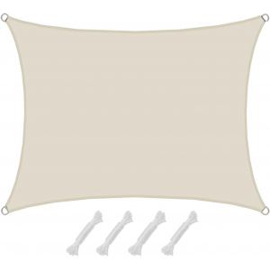 Ulteronixshop-1,5 X 2m Voile D'ombrage Rectangulaire - 98% Uv Protection - Toile D'ombrage Imperm&eacute;able Toile Pergola Voiles D'ombrage Patio Bache D'ombrage Parasol Toile Imperm&eacute;able Protege Soleil Te - Neuf