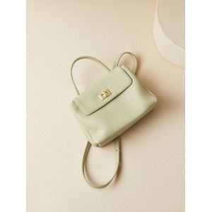 Sac à main en cuir souple français, mini sac à bandoulière, nouvelle collection printemps-été, sac pour téléphone portable, sac à bandoulière en veines de litchi pour femme - Neuf