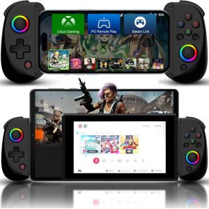 Contr&ocirc;leur pour iPhone/Pad/Android/tablette, contr&ocirc;leur D8 pour Switch/PS/PC Hall effets Joysticks jouer COD, contr&ocirc;leur Android, Cloud Gaming/Remote Play,&eacute;mulateurs - Neuf