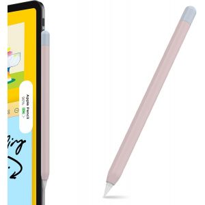 ERYI-Duotone Silicone Case Pour Apple Pencil 2Nd Génération & Apple Pencil Pro (2024) Étui De Protection Case Cover Compatible Avec Compatible Avec Charge Magnétique Et Double Tap (Rose+Bleu) - Neuf