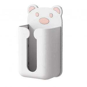 Couverture murale de bo&icirc;te &agrave; mouchoirs en forme d'ours moderne sans punch Couverture de bo&icirc;te &agrave; mouchoirs rectangulaire pour salle de bain - Neuf