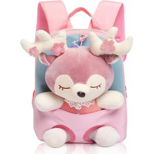 CHECARZHN--NO1-Petit Sac À Dos Pour Enfant - En Peluche Amovible - Pour L'École Maternelle De 2 À 5 Ans - Neuf
