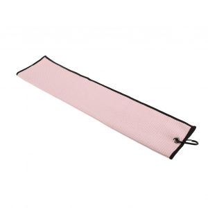 Serviette De Golf En Microfibre A Motif Gaufre, Absorbant La Transpiration Avec Mousqueton Pour Le Sport Et L'exercice, Rose - Neuf