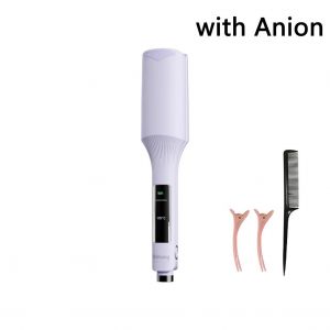 Fer À Friser Ondulé Professionnel, 32mm, Rouleau D'?Ufs Français, Bigoudi Ondulé, Chauffage Rapide, Outil De Coiffure Volumateur-Violet Avec Anion - Neuf