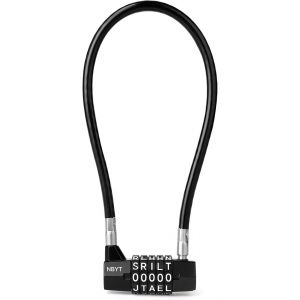 Serrure &Agrave; Combinaison 5 Mots Avec C&acirc;ble De S&eacute;curit&eacute; 8 Mm Pour Portail, Porte, V&eacute;lo - Neuf