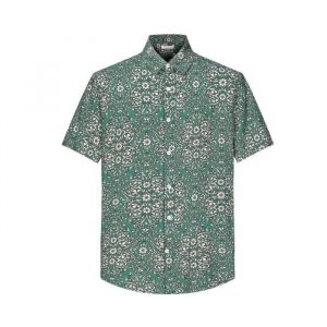 Chemise Homme - Frilivin - Manches Courtes - Vert - Ajust&eacute;e - 100% Viscose - Neuf