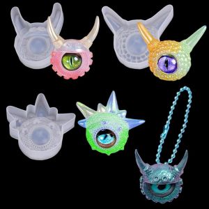 3 Pi&egrave;ces Moules De Coul&eacute;e Oeil Du Diable Devil's Eye Resin Molds Moule &Eacute;poxy R&eacute;sine Bijoux Silicone Moulage Fabrication Pendentif Collier - Neuf