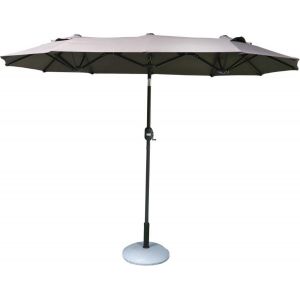 Checarzhn--No1-Sunnydays Parasol Double 3mtr X 1,5mtr X 2,17mtr Gris Anthracite - Neuf