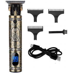 Tondeuse &Agrave; Cheveux &Eacute;lectrique Pour Hommes Avec Voyant Led (Bronze), Bronze 1 - Neuf