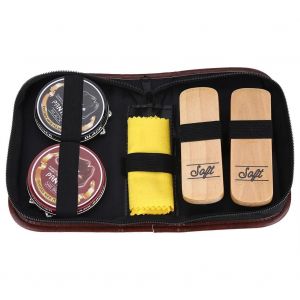 6pcs Portable Bottes Chaussures Baskets Nettoyage Polonais Brosses Kit Cirer Chaussure Soin Cas Ensemble - Neuf