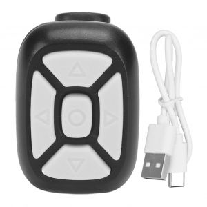 Telecommande Bluetooth Pour Tourne-Pages, Telephone Portable, Anneau Bluetooth, Telecommande Pour Iphone, Smartphones, Tablettes, Noir - Neuf