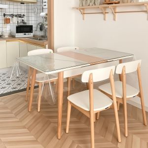 KALANKA-Nappe Rectangulaire Transparente, 140 x 180 cm Nappe Transparente de Protection, 0,13 mm Nappe PVC Film Transparent Épaisse pour D'extérieur Jardin et Intérieur Imperméable et Lavable - Neuf