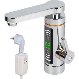 Robinet D'eau Électrique, Chauffe-Eau À Débit Rotatif À 360 Degrés, Robinet D'eau, 3000w, Chauffage Rapide, Robinet D'affichage De La Température Led Pour Salle De Bain, Lavabo, Petite Cuisine-Astuce - Neuf