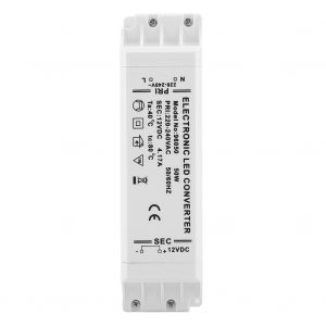 HJLIAN Transformateur d'alimentation pour bande LED SMD 50 W, 220-240 V CA vers 12 V CC - Neuf