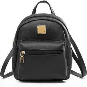 nzqaf-Sac à dos pour femme, en cuir synthétique, mini sac à dos de voyage, avec bandoulière amovible, élégant petit sac à dos de ville pour femmes et filles - Neuf