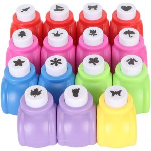 Chenquansarl-Lot De 15 Poin&ccedil;ons En Forme De Papier, Scrapbooking Enfant, Petit Perforateur Pour Enfants, Perforatrice Forme, Perforatrice Papier Enfant, Pour Bricolage Scrapbooking, Journalisation, A - Neuf