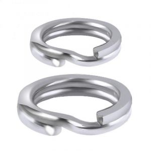 Anneaux Fendus De Pêche En Acier Inoxydable Double Anneau Fendu Ovale Connecteur De Pêche À Anneau Solide Accessoires Matériel De Pêche - Neuf