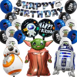 MEVRONISSHOP-Ballons de F&ecirc;te Wars, 24 Pcs Wars D&eacute;corations Anniversaire, Ensemble de D&eacute;coration de F&ecirc;te Ballons Wars, Ballon Star Fournitures Anniversaire pour Enfant - Neuf
