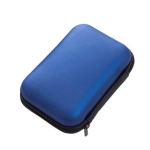 Bleu 2.5 ""sac de disque dur externe USB disque dur pochette écouteur sac transporter Usb câble housse pour SSD HDD disque dur étui - Neuf