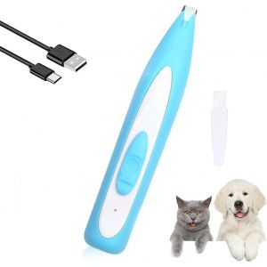 Tondeuse Silencieuse Pour Chien,Pour Chien Tondeuse Faible Bruit,Tondeuse,Tondeuse Chien Poil Tondeuse Électrique Avec Led,Pour Visage, Croupe,Pattes, Yeux, Oreilles - Neuf