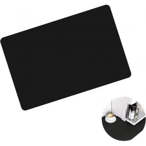 Nbgcm-Tapis Egouttoir Vaisselle, 60 X 50cm Tapis De Machine À Café Tapis Vaisselle Antidérapant Tapis Evier Cuisine Egouttoir Séchage Rapide, Pour Vaisselle, Bar, Machine À Café (Noir) - Neuf