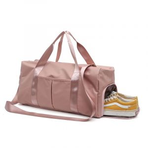 Sac De Sport Étanche Et Sec, Avec Compartiment À Chaussures, Idéal Pour Les Voyages, Le Yoga Et Le Camping, Pour Femme, Rose - Neuf