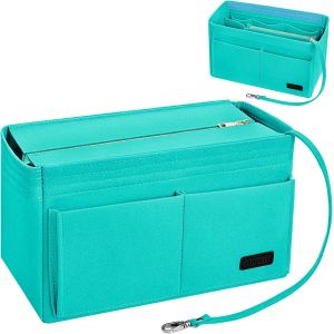 TIANYI-Organisateur de Sac à Main en Feutre, Sac de Rangement Intérieur Bag in Bag pour Femmes avec Sac à Fermeture éclaire et Porte-clés - Neuf