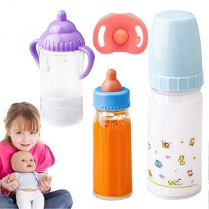Poup&eacute;e Bouteilles De Jouer Le R&ocirc;le D'Sucette & Toy Set - Poup&eacute;e Interactive De L'Alimentation Avec La Disparition De Bouteilles De Lait Pour Les &Acirc;ges 3+ - Neuf