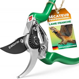 NouvelHorizonstore-S&eacute;cateur de Jardin Professionnel Ciseaux &agrave; Fleurs Cisaille &agrave; Lame Franche Acier Japonais et Teflon. - Neuf