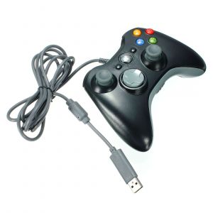 Manette Filaire USB Pour microsoft Xbox 360 Contr&ocirc;leur jeu video PC Windows Noir - Neuf