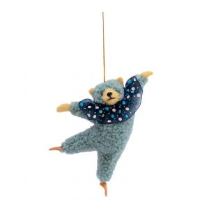Adorable ours en peluche dansant marron pour pendaison de cremaillere, Nouvel An - Neuf