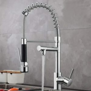 Robinet mitigeur de cuisine Pro DEWINNER - Avec douchette et flexibles d'alimentation - Neuf