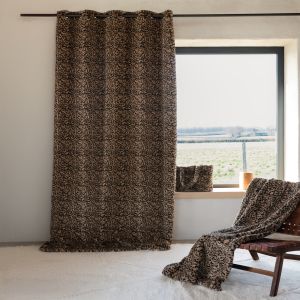 Rideau Imitation Fourrure L&eacute;opard - Neuf