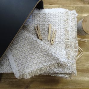 Plaid &Agrave; Effet Tweed - Neuf