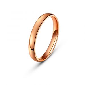 (Rose) Bijoux Bague Homme Femme Acier Inoxydable Bague De Fiançailles Mariage 4mm Taille Au Choix 51,8cm - Neuf