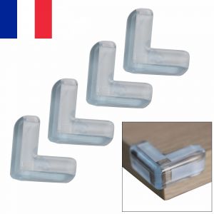 4 X Prot&egrave;ge Coins Table Meuble Angle Protection Pare-Choc Bebe Enfant Securit&eacute; - Neuf