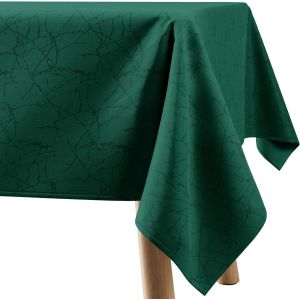 Sjzg-Nappe Carr&eacute; 120x120 Cm Vert Fonc&eacute; Rembourr&eacute;e Ext&eacute;rieur Int&eacute;rieur Motif En Marbre Manil - Neuf