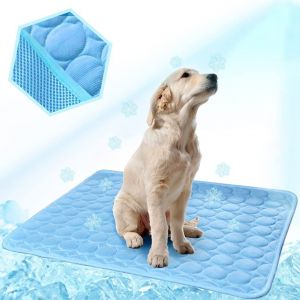 Bleu 50*40cm Chien De Refroidissement Tapis De Chat Tapis De Refroidissement De Refroidissement Pad Gel Tapis De Refroidissement De Refroidissement De Tapis Pour Chiens Et Chats - Neuf