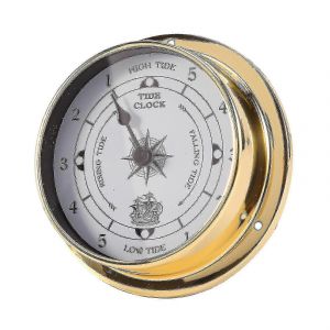 Horloge de marée,coquillage d'essai marin pour,bateau suspendu à l'aide d'une horloge de marée,115mm - Neuf