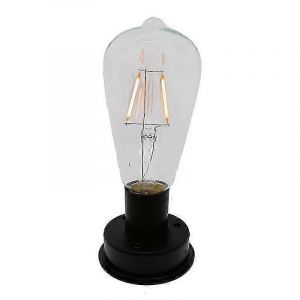 1pc Solaire Led Tungstène Filament Ampoule Lampe 2800k Capteurs De Lumière Automatiques Clôture Veilleuses Pour Garde - Neuf
