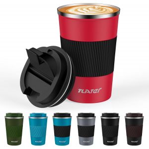 Eryi-Mug Isotherme, 380ml Mug Thermos Café Mug Isotherme Cafe - Tasse Isotherme - Acier Inoxydable À Double Paroi Tasse Thermos Pour Les Boissons Chaudes Et Froides, Le Café, L'eau Et Le Thé - Neuf