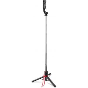 Kalanka-Trépied Perche À Selfie 2 En 1 ""Fancy Stand 110 Ii (Trépied De 31 À 110 Cm, Ultra Léger, Support Téléphone Portable, Déclencheur À Distance Bluetooth, En Aluminium) Noir - Neuf