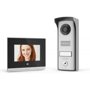 JEXNOVASHOP-Extel - Visiophone - Ecran 4 pouces Noir Moniteur Tactile, Vision nocturne LED infrarouge, compatible avec tous supports de pose, Résiste aux voleurs - 720315 - Neuf