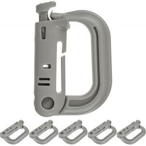 Checarzhn--No1-Mousqueton, Forme D, En Plastique, Molle Descendeur Pour Équipement Tactique, Ceinture, Sac À Dos, Trousseau De Clés, Clip De Carabine En Plastique Poche De Ceinture - Neuf