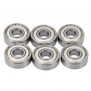 8pcs 608 Roulements De Patin À Roulettes Vitesse En Douceur Roulements À Faible Friction Planche De Patin Roulements À Rouleaux En Acier Au Carbone - Neuf