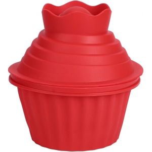 Moules À Cupcakes Géants,Moules À Cupcakes En Silicone Big Top Lavables Au Lave-Vaisselle,Ensembles De Cuisson Antiadhésifs Jumbo Caupcake Pour Bricolage - Neuf