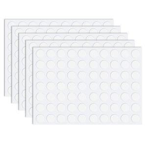 TONAUP 350 Pi&egrave;ces Pastilles Adh&eacute;Sives Double Face Transparentes,Ruban Double Face Transparent Rond 20mm Points Adh&eacute;Sifs Sans Traces Autocollants Puissants Pour Bricolage Fait Main,Travail,Bureau - Neuf